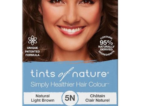 Tints of Nature, 5N, Natural Light Brown,Permanent Hair Colour, 4.4 US fl oz Hot on Sale