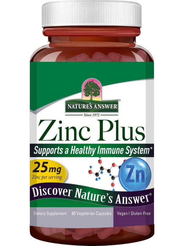 Nature s Answer, Zinc Plus, 60 Vegetarian Capsulse Discount