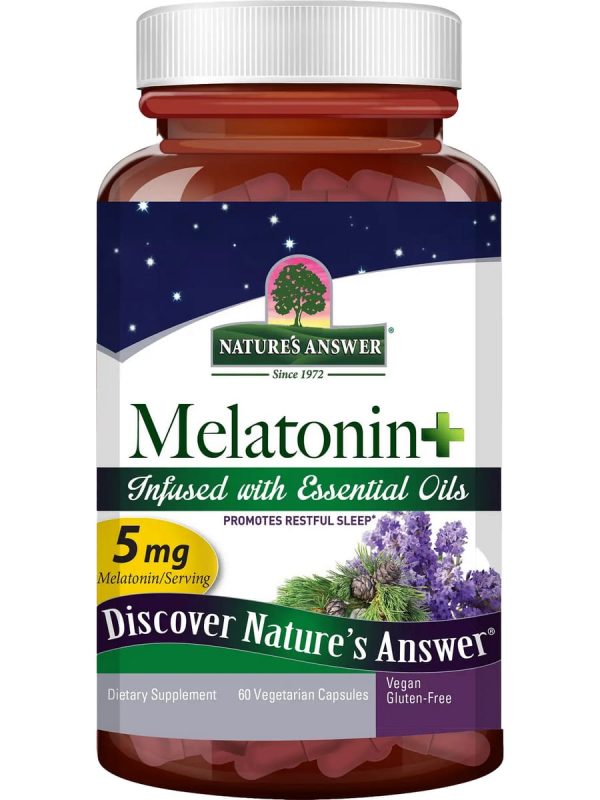 Nature s Answer, Melatonin Plus, 60 Vegetarian Vapsules For Discount