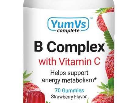 YumV s, B Complex with Vitamin C, Strawberry, 70 Gummies Fashion