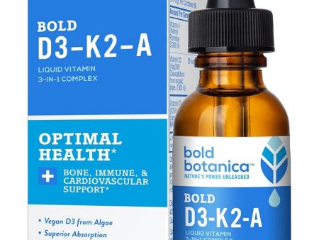 Bold Botanica, Bold D3-K2-A, 1 fl oz Supply