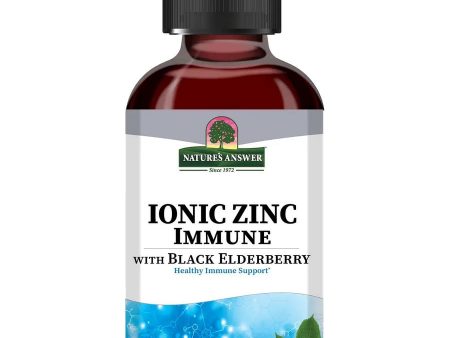 Nature s Answer, Ionic Zinc Immune with Black Elderberry, 4 fl oz For Cheap