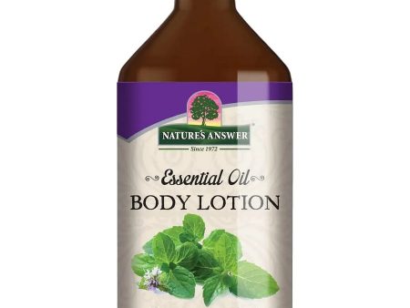 Nature s Answer, Essential Oil, Body Lotion, Peppermint, 16 fl oz on Sale