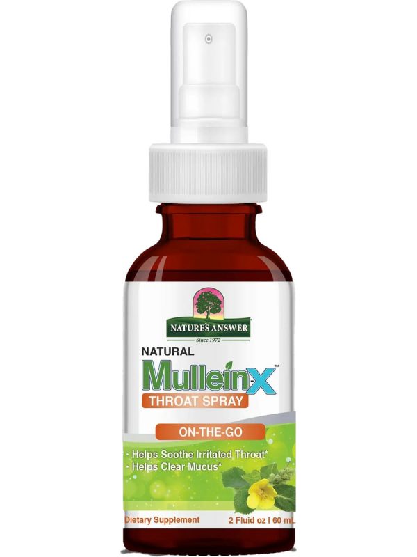 Nature s Answer, Mullein-X Throat Spray, 2 fl oz Online Hot Sale