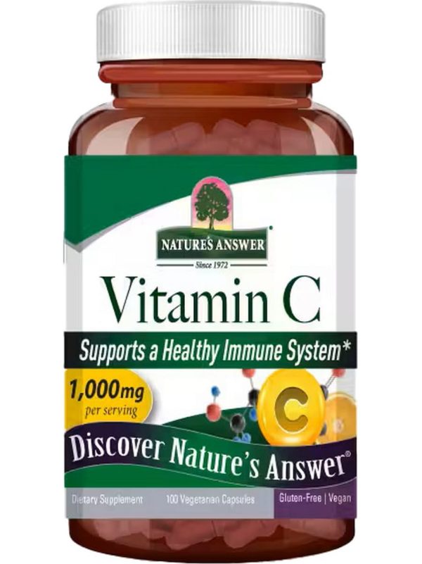 Nature s Answer, Vitamin C, 1000 mg, 100 Vegetarian Capsules Online Sale