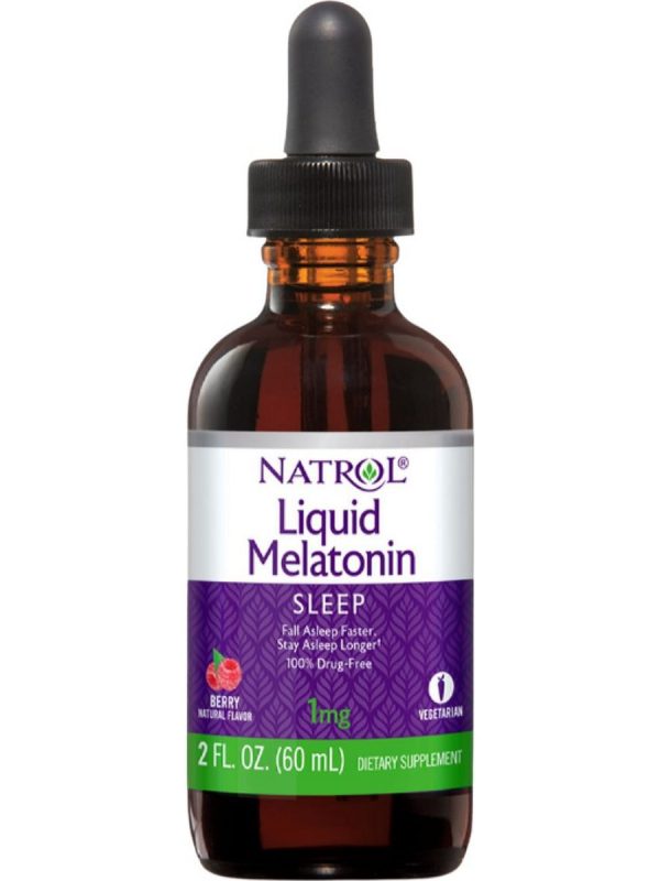 Natrol, Liquid Melatonin 1 mg, 2 fl oz on Sale