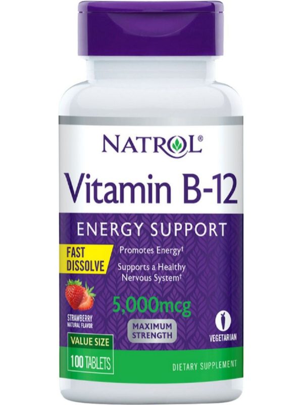 Natrol, Vitamin B-12 5,000mcg, 100 Tablets For Discount