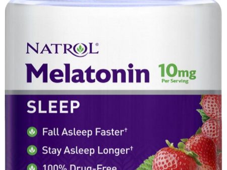 Natrol, Melatonin 10 mg Strawberry Flavor, 90 Gummies on Sale