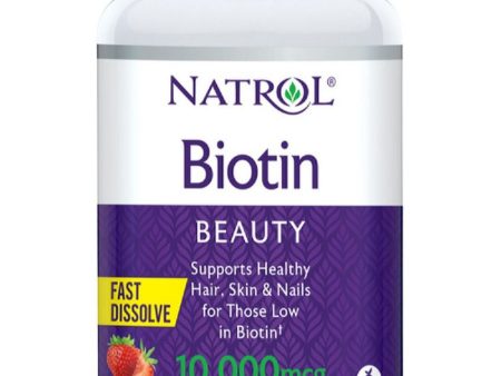 Natrol, Biotin 10,000mcg, 60 Tablets Discount