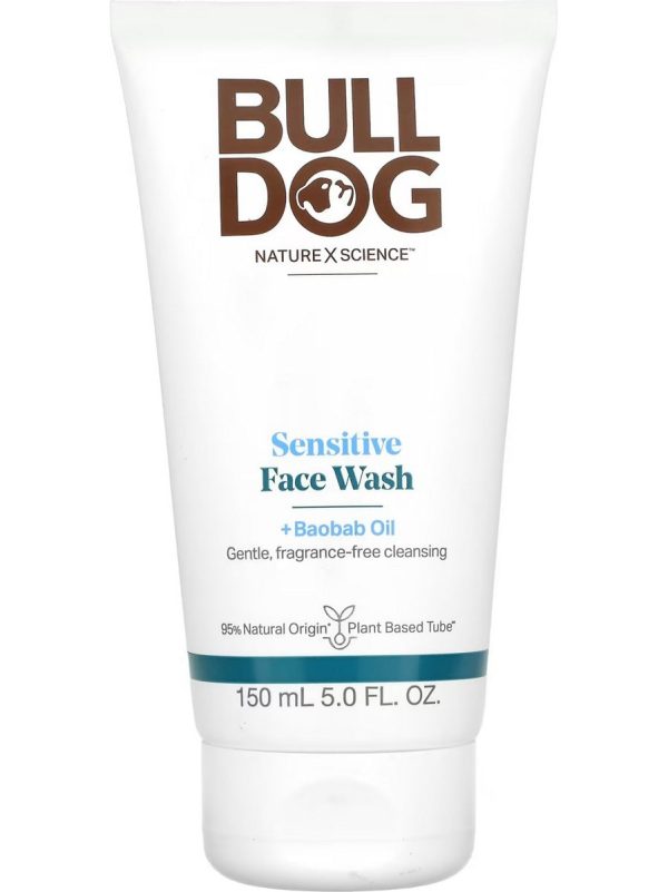 Bulldog Skincare, Sensitive Face Wash + Baobab Oil, 5 fl oz Online Hot Sale