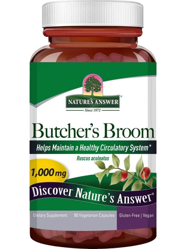 Nature s Answer, Butcher s Broom, 90 Vegetarian Capsules Online