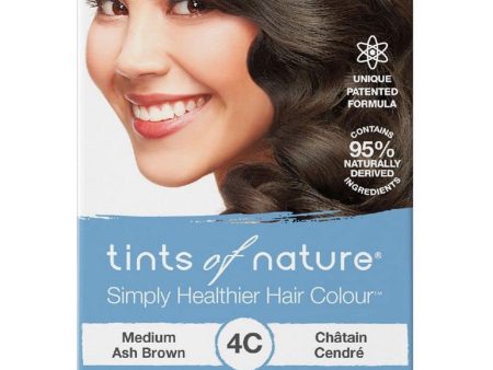 Tints of Nature, 4C, Medium Ash Brown, Permanent Hair Colour, 4.4 US fl oz Online