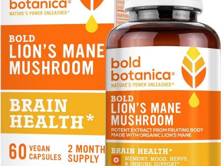 Bold Botanica, Bold Lion s Mane Mushroom, 60 Vegan Capsules Supply