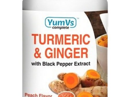 YumV s, Turmeric and Ginger with Black Pepper Extract, Peach, 60 Gummies Online