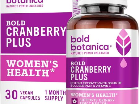 Bold Botanica, Bold Cranberry Plus, 30 Vegan Capsules For Sale