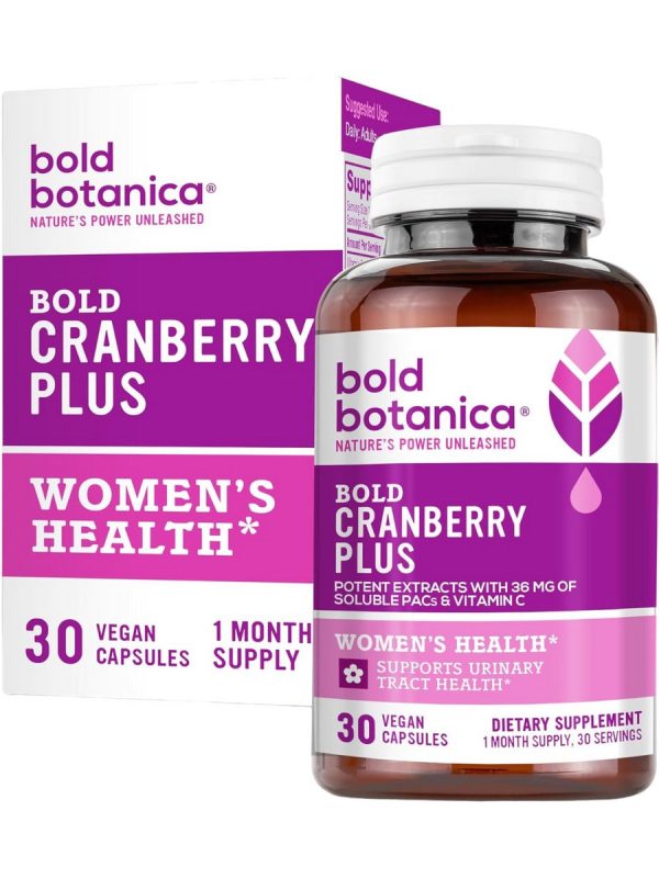 Bold Botanica, Bold Cranberry Plus, 30 Vegan Capsules For Sale