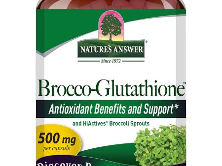 Nature s Answer, Brocco-Gluathione, 60 Vegetarian Capsulse Hot on Sale