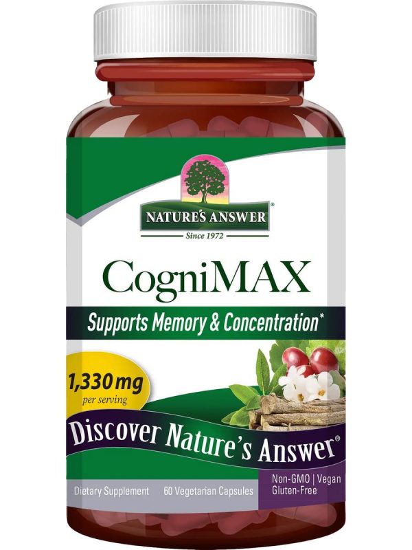 Nature s Answer, CogniMax, 60 Vegetarian Capsules Online