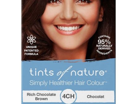 Tints of Nature, 4CH, Rich Chocolate Brown, Permanent Hair Colour, 4.4 US fl oz Hot on Sale