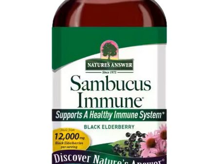 Nature s Answer, Sambucus Immune, Black Elderberry, 8 fl oz Online now