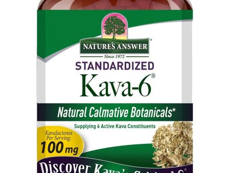 Nature s Answer, Kava-6, 90 Vegetarian Capsules on Sale