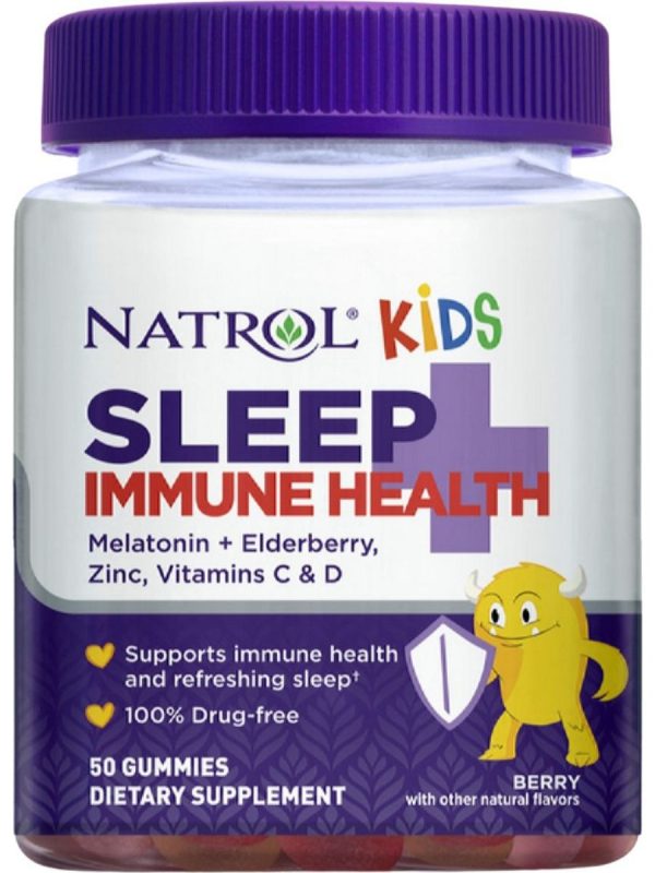 Natrol, Kids Sleep+ Immune Health, 50 Gummies Discount