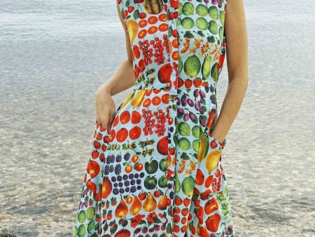 Sea Island Dress - Farmer s Market Vintage Print Sale