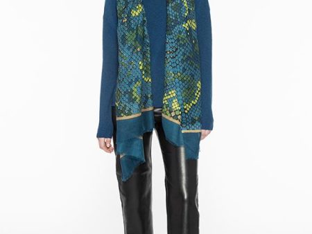 Geo Skin Print Scarf Hot on Sale