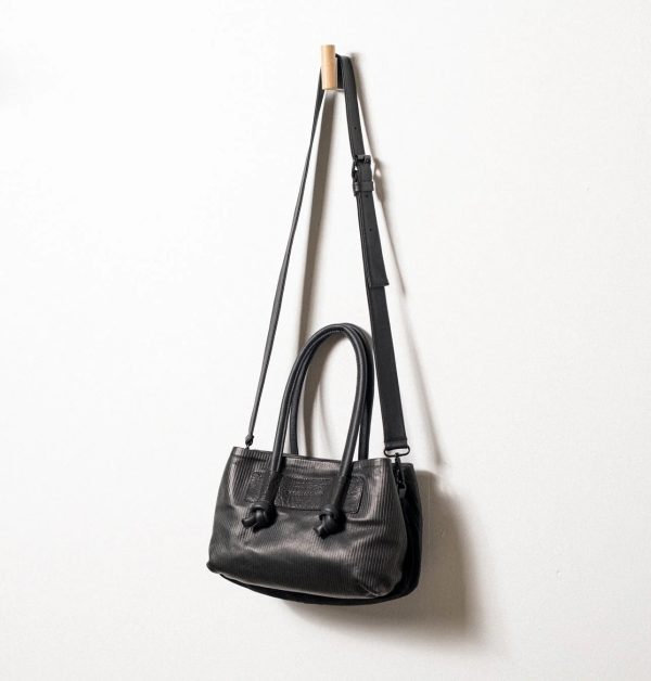 Eveline Satchel Bag - Black Stripes Sale