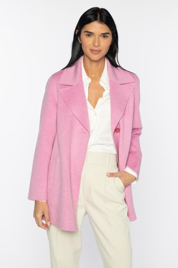 Notch Collar Swing Coat Online