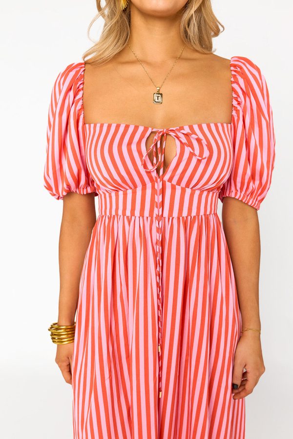 Olsen Midi Dress - Sun Glow Hot on Sale