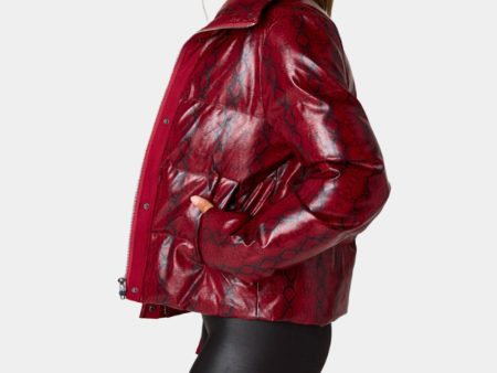 Addison Puffer Jacket - Red Snake Online Sale