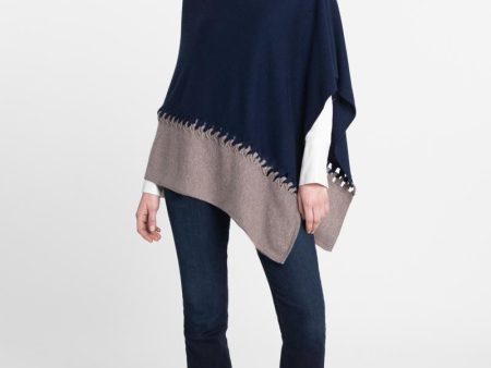 Twist Stitch Poncho Discount