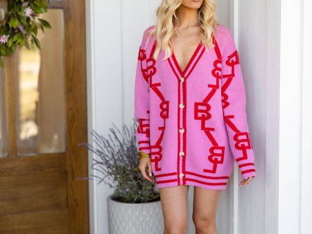 Varsity Cardigan Dress - Lovey Dovey Sale