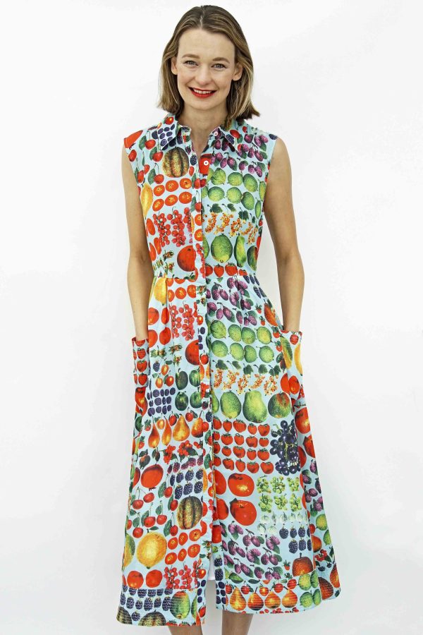 Sea Island Dress - Farmer s Market Vintage Print Sale