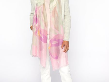 Kiwi Blooms Print Scarf - Freesia Supply