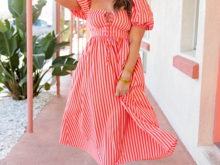 Olsen Midi Dress - Sun Glow Hot on Sale