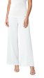 Paola Wide Leg Shimmery Pant - Silver White For Discount