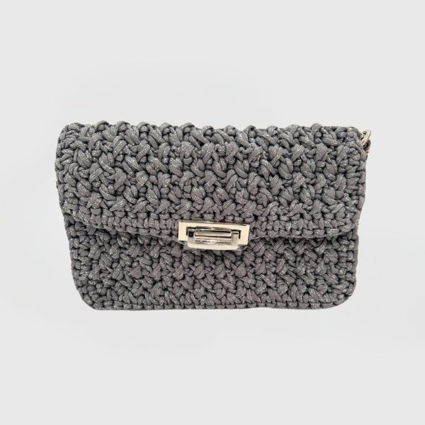 Bagatelle Lurex Bag - Dark Grey Combo on Sale