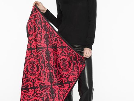 Lace Paisley Print Scarf Cheap