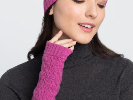 Cashmere Textured Fingerless Gloves Cheap