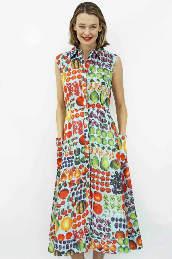 Sea Island Dress - Farmer s Market Vintage Print Sale