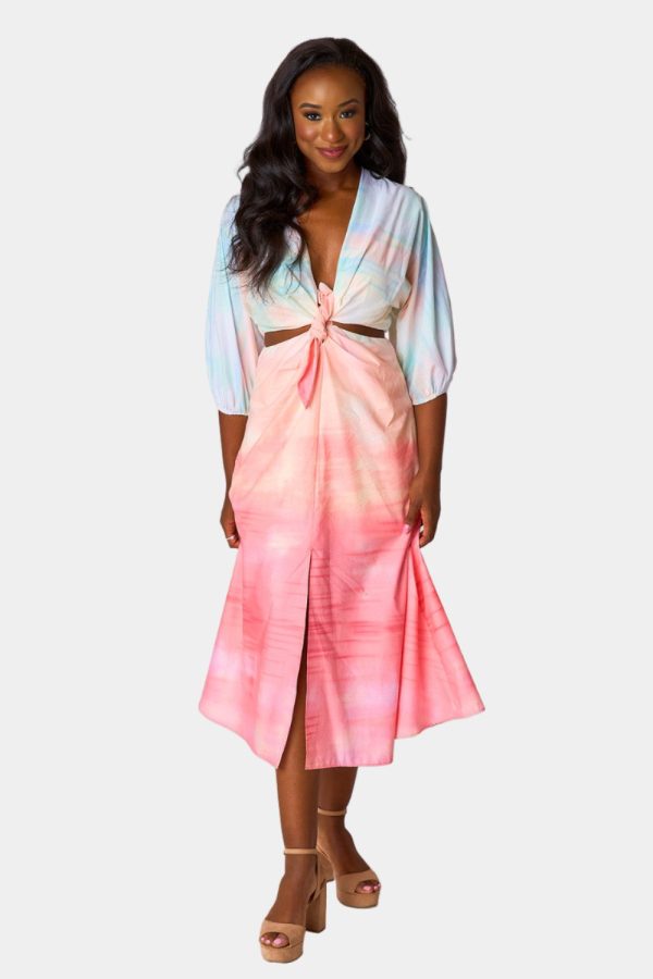 Maxine Cut Out Midi Dress - Unicorns Online Hot Sale