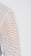 Contempo Dahlia Mesh Long Cardigan - Shimmery Silver White Online