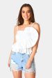 Beck Ruffle Tank Top - White Online