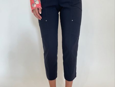 Crop Cargo Pants - Navy on Sale