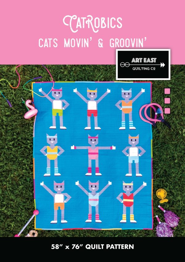 Art East Quilting Co Pattern - Catrobics, Cats Movin & Groovin Discount