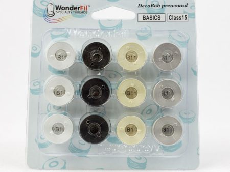 Wonderfil Decobob Prewound Bobbins - Classs 15 Basics Hot on Sale