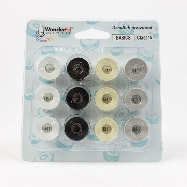 Wonderfil Decobob Prewound Bobbins - Classs 15 Basics Hot on Sale