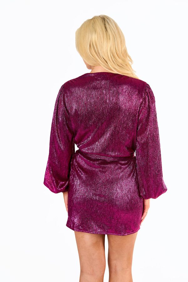 Adeline Sequin Wrap Dress - Feelin  Fine on Sale